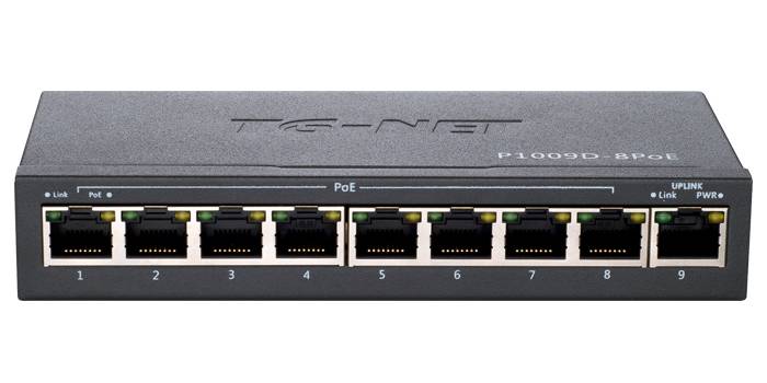 TG-NET P1009D-8PoE-60W